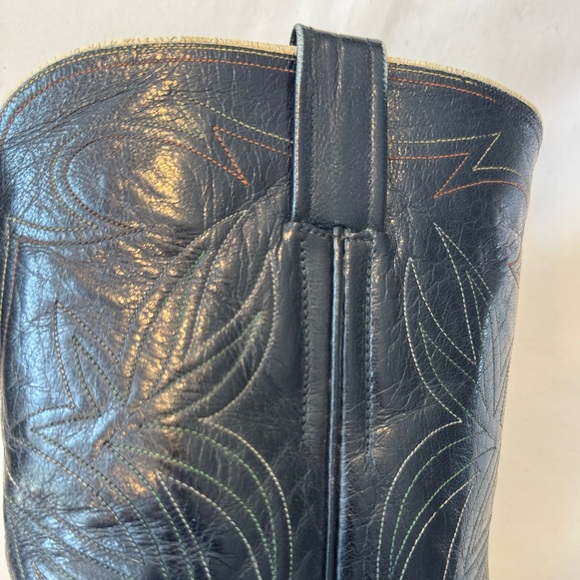 Vintage Black Cowboy & Western Men’s Boots - Picture 2 of 9